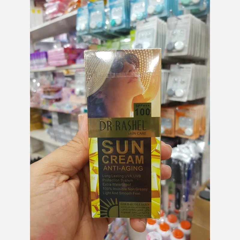ضد آفتاب دکتر راشل طلا کلاژن ضد پیری spf 100