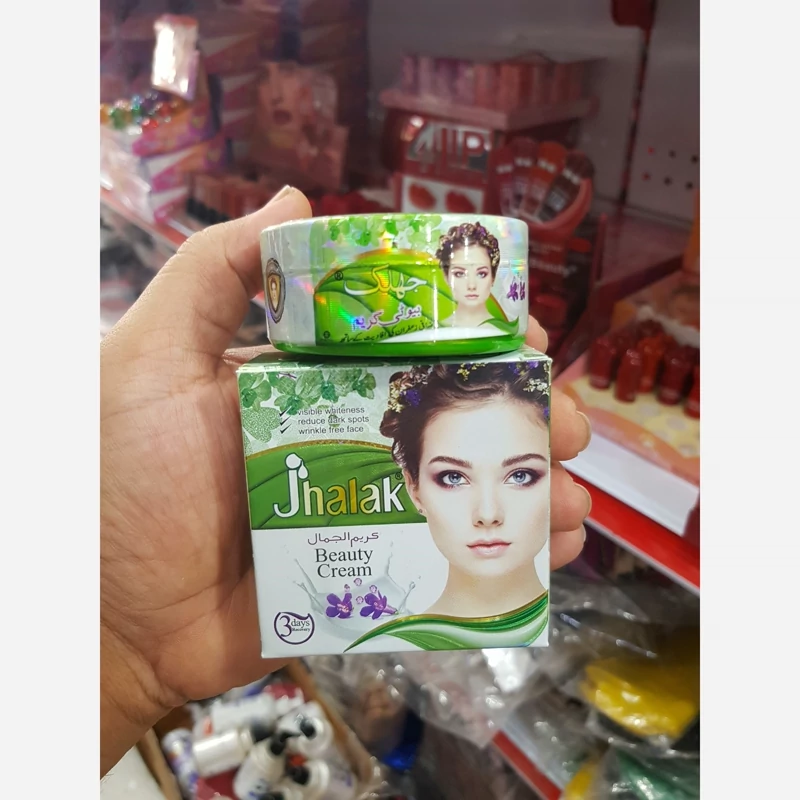 کرم جهلک Jhalak سفید کننده ضد لک ضد جوش ضد چروک روشن کننده اصل تضمینی
