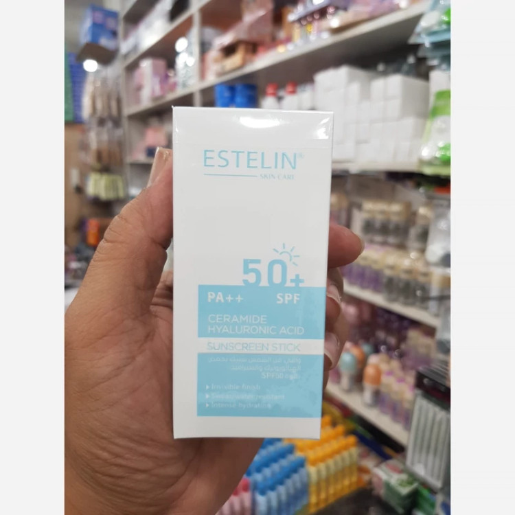 ضدآفتاب استیکی استلین SPF 50 هیالورونیک اسید و سرامید