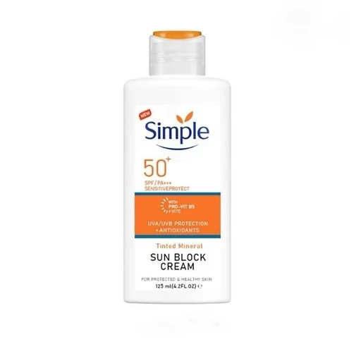 کرم ضد آفتاب ویتامین b5 سیمپل spf50 اصل