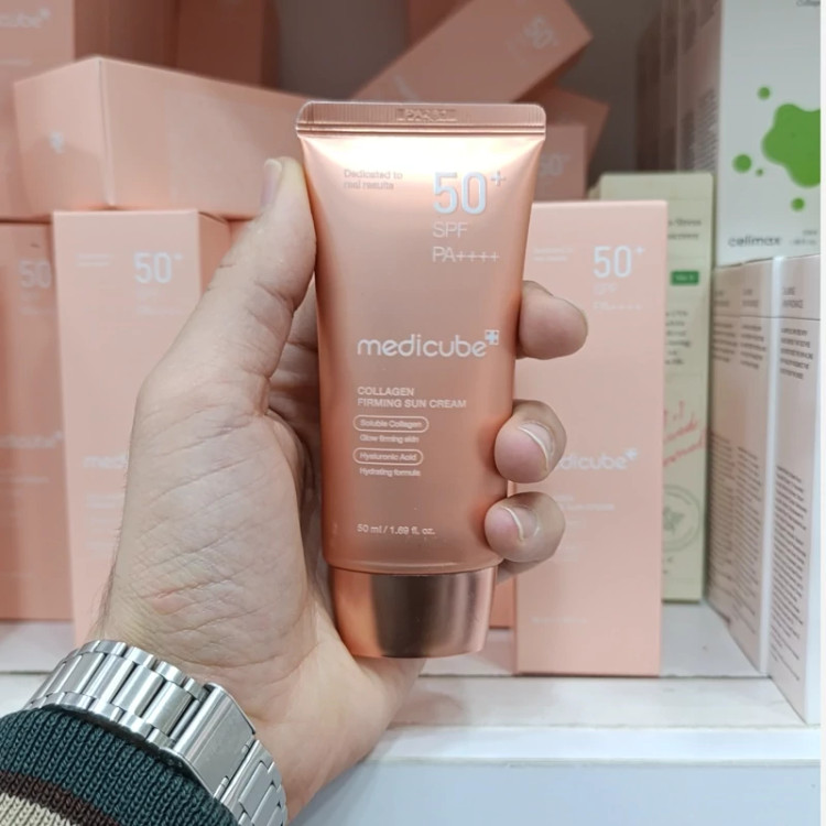 ضدآفتاب کلاژن ساز وروشن کننده مدی کیوب SPF50