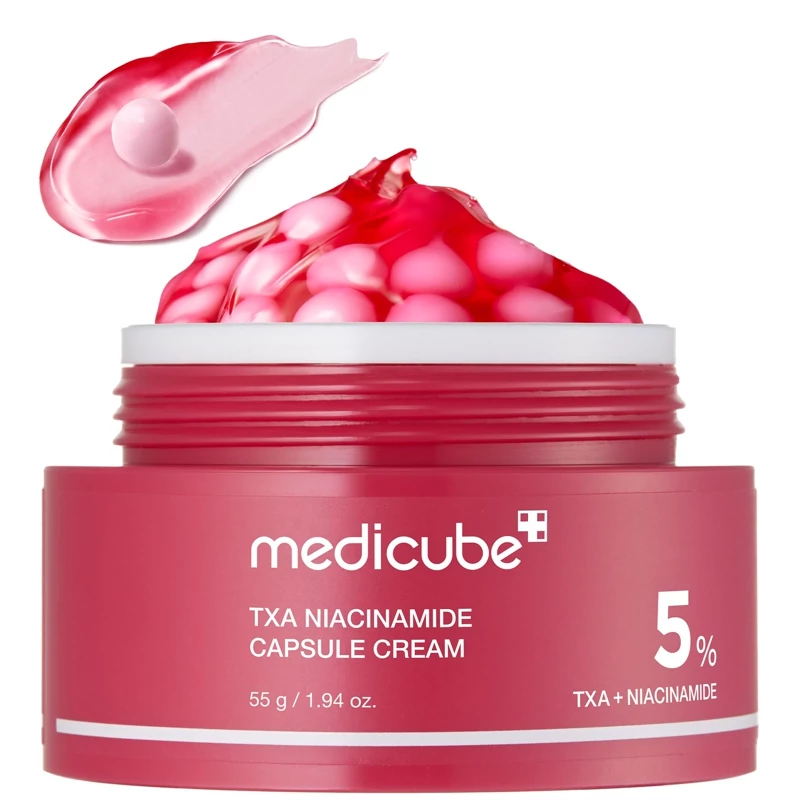 کرم کپسولی ضد لک و روشن کننده مدی کیوب مدل TXA Niacinamide اصل