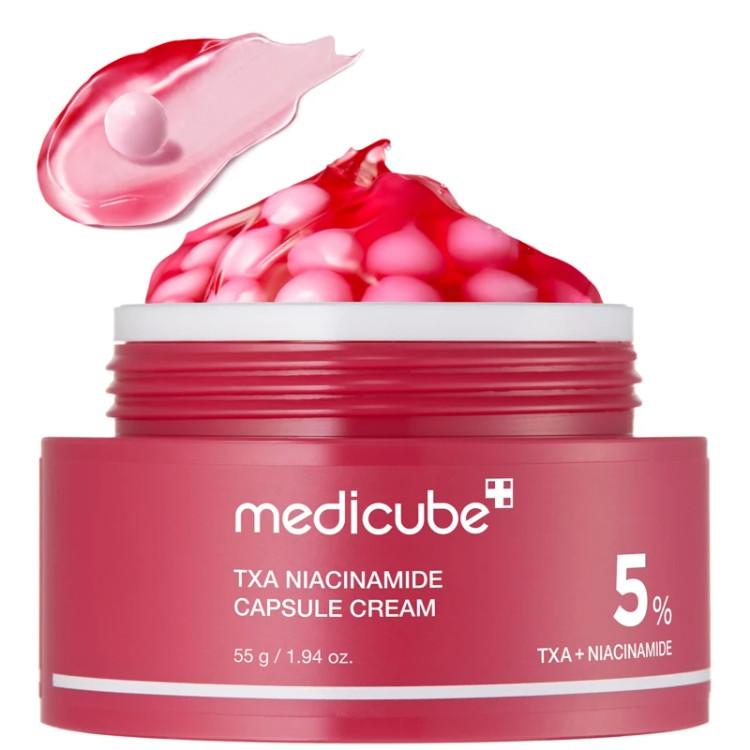 کرم کپسولی ضد لک و روشن کننده مدی کیوب مدل TXA Niacinamide اصل