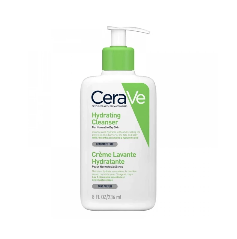 ژل شستشو و آبرسان پوست خشک و نرمال سراوی Cerave Hydrating Cleanser
