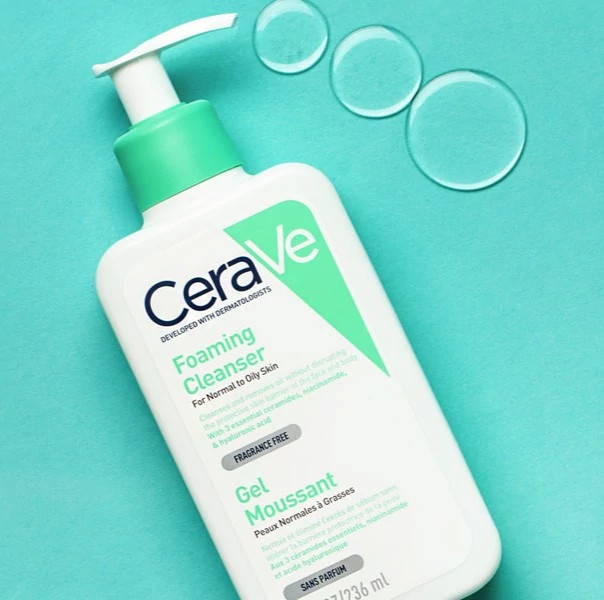 فوم شستشو آبرسان پوست چرب تا نرمال سراوی Cerave Foaming Cleanser