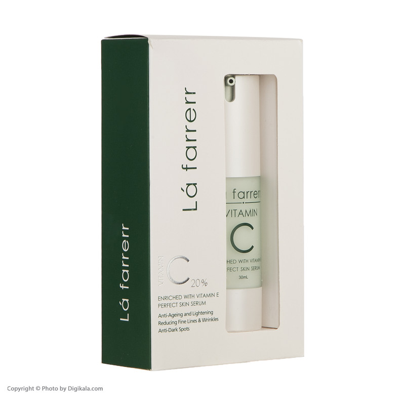 اسپری آب روشنکننده، ترمیمکننده لافارر مدل Anti Ageing and Lightening c20% مناسب برای پوستهای خشک و حساس حجم 30 میلیلیتر
