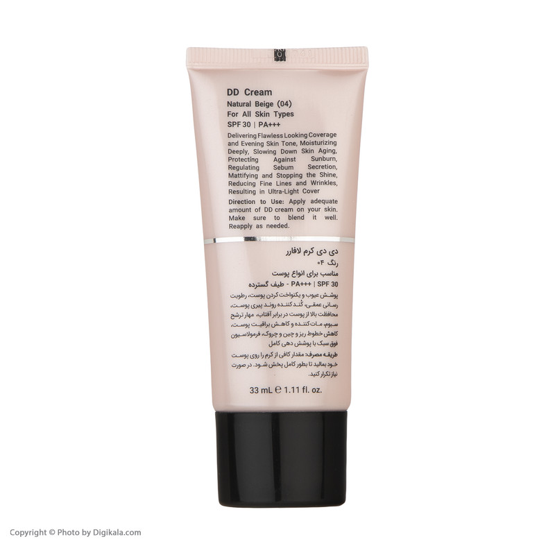 دی دی کرم رنگی لافارر SPF30 مدل 04 مناسب انواع پوست حجم 33 میلی لیتر