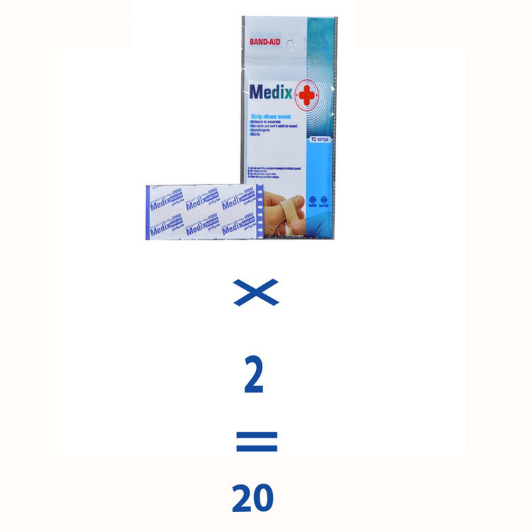 چسب زخم مدیکس مدل Hypoallergic مجموعه 2 عددی