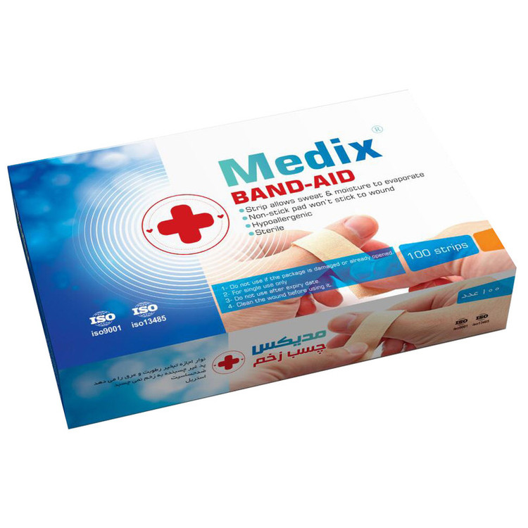 چسب زخم مدیکس مدل Hypoallergic مجموعه 3 عددی