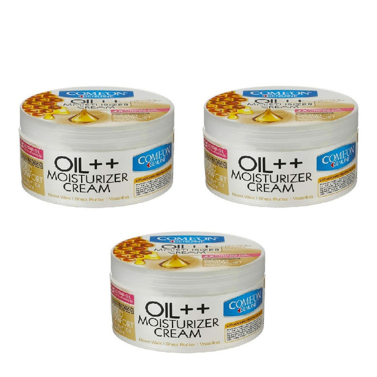 کرم مرطوب کننده کامان مدل oil++ حجم 250 میلی لیتر مجموعه 3 عددی