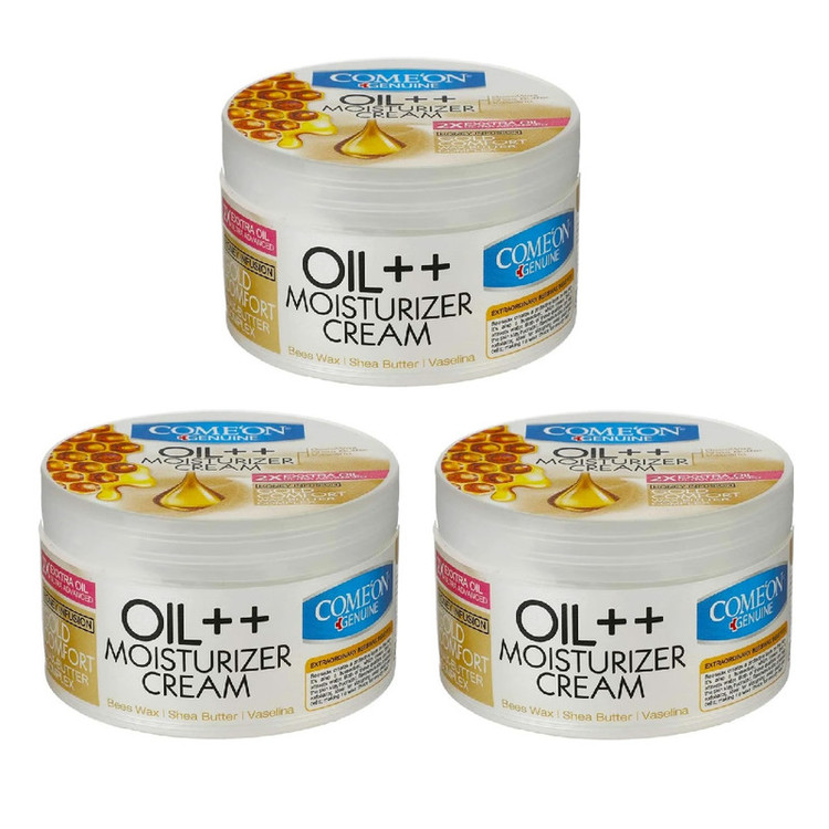 کرم مرطوب کننده کامان مدل oil++ حجم 250 میلی لیتر مجموعه 3 عددی