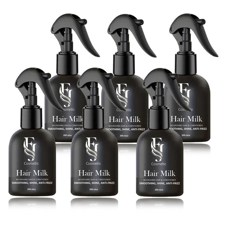 اسپری صاف کننده و ضد وز مو افجه مدل HAIR MILK06 حجم 200 میلی لیتر مجموعه 6 عددی