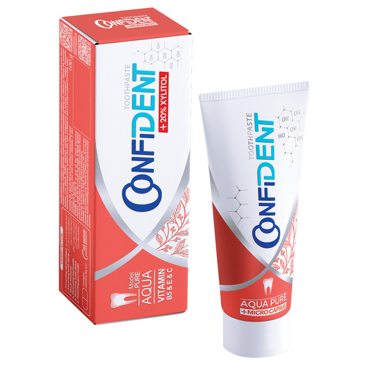 خمیر دندان کانفیدنت مدل Aqua Pure حجم 100 میلی لیتر