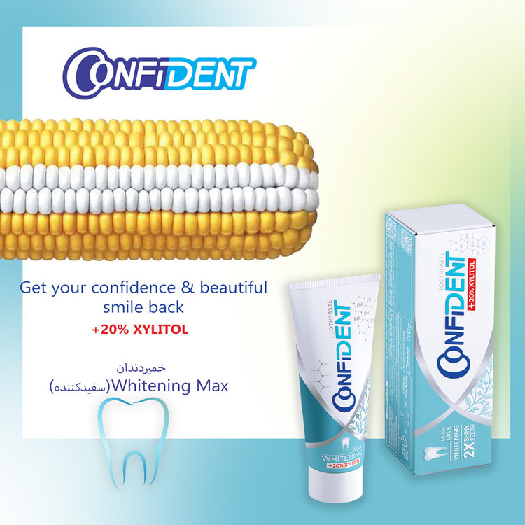 خمیر دندان کانفیدنت مدل Whitening-Max حجم 100 گرم