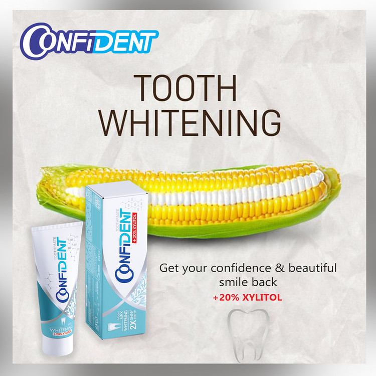 خمیر دندان کانفیدنت مدل Whitening-Max حجم 100 گرم