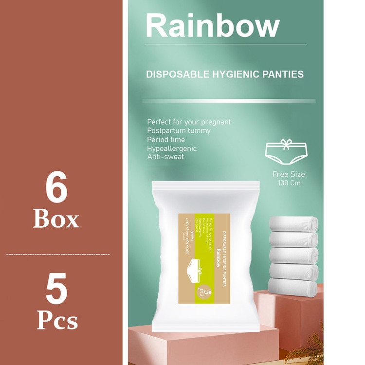 شورت یکبار مصرف زنانه رینبو مدل Disposable بسته 30 عددی