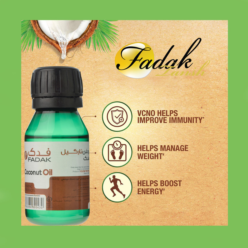 روغن نارگیل فدک تانیش مدل CoCO مناسب برای انواع پوست و مو حجم 50 میلی لیتر بسته سه عددی