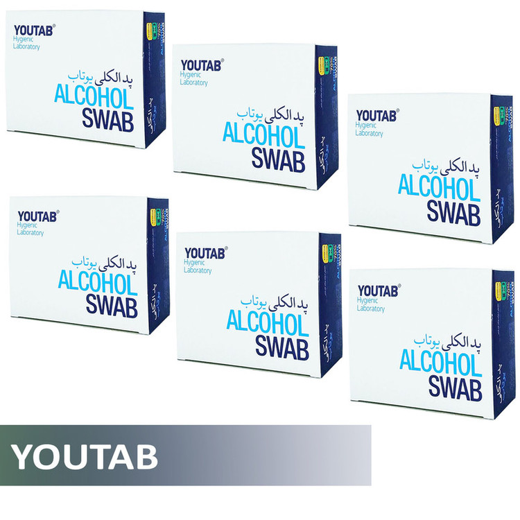 پد الکلی یوتاب مدل Antiseptic 6 مجموعه 6 عددی
