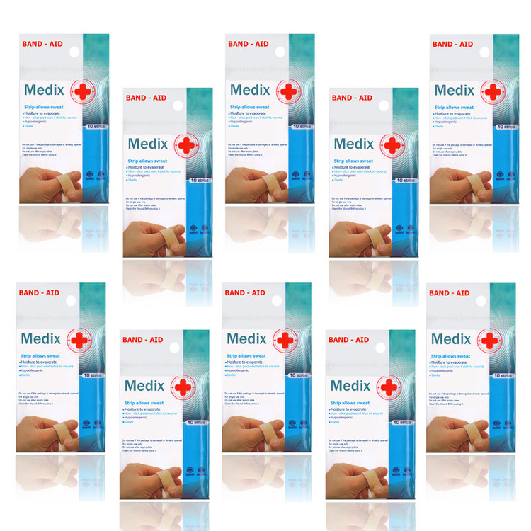 چسب زخم مدیکس مدل Hypoallergic مجموعه 10 عددی