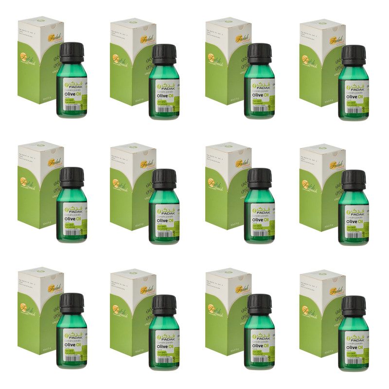 روغن بدن فدک تانیش مدل  Olive- Export مناسب برای انواع پوست وزن 50 گرم بسته دوازده عددی