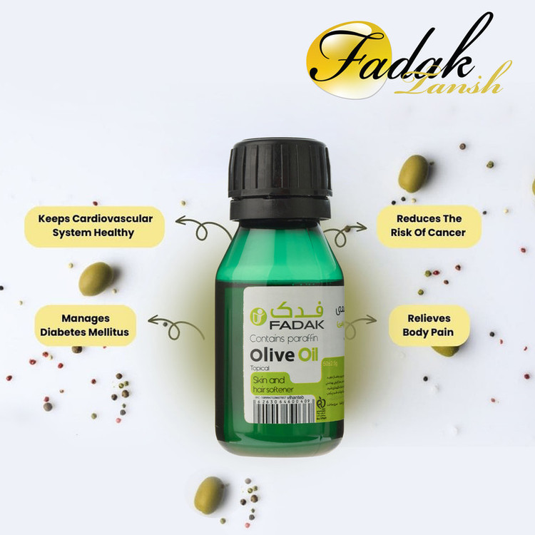 روغن بدن فدک تانیش مدل Olive- Export مناسب برای انواع پوست وزن 50 گرم بسته دوازده عددی