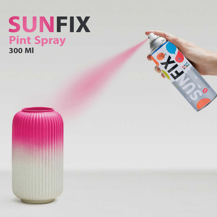 اسپری رنگ صورتی براق سانفیکس کد Shine-P-300 حجم 300 میلی لیتر مجموعه 12 عددی
