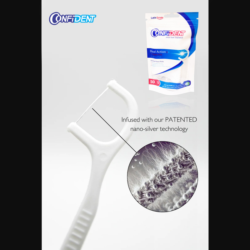 نخ دندان کانفیدنت مدل floss-Pillow سی و شش بسته 50 عددی