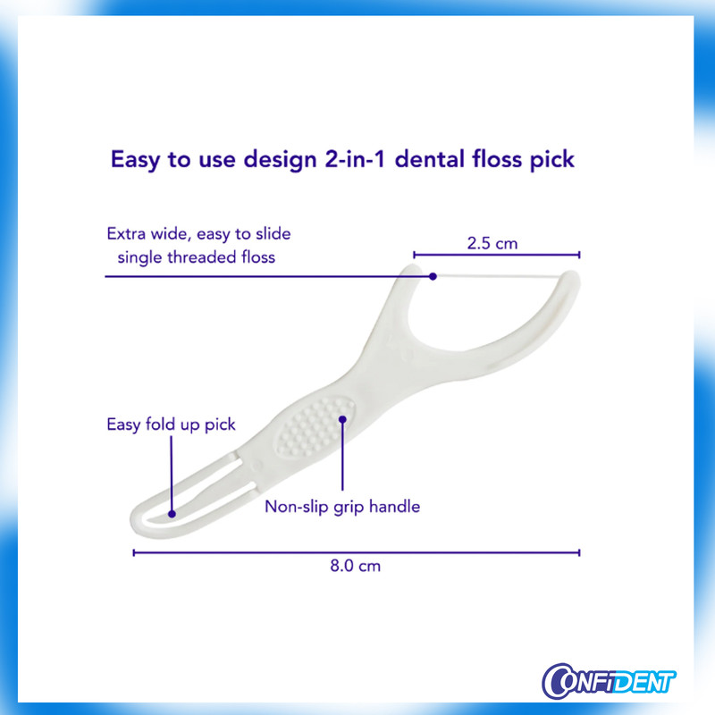 نخ دندان کانفیدنت مدل floss-Pillow سی و شش بسته 50 عددی