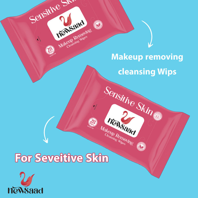 دستمال مرطوب نیوساد مدل Sensitive-W4 چهار بسته 28 عددی