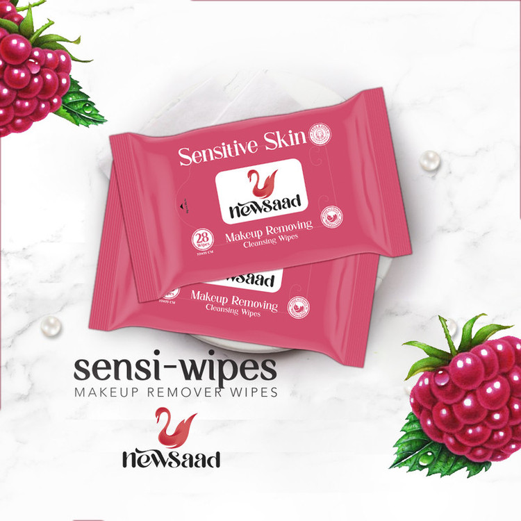 دستمال مرطوب نیوساد مدل Sensitive-W4 چهار بسته 28 عددی