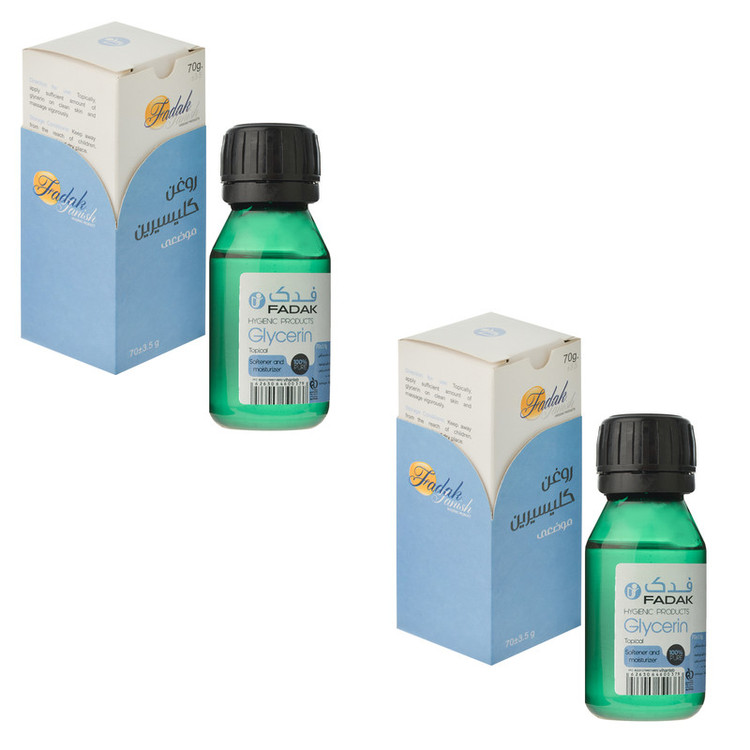 گلیسیرین فدک تانیش مدل GIY مناسب برای انواع پوست حجم 70 میلی لیتر بسته دو عددی