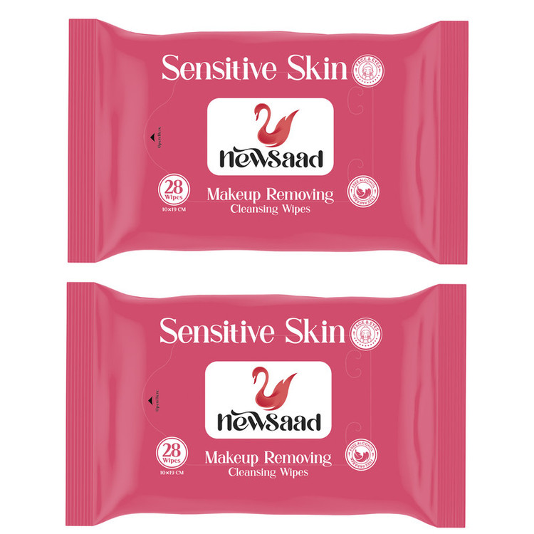 دستمال مرطوب نیوساد مدل Sensitive-W2 دو بسته 28 عددی