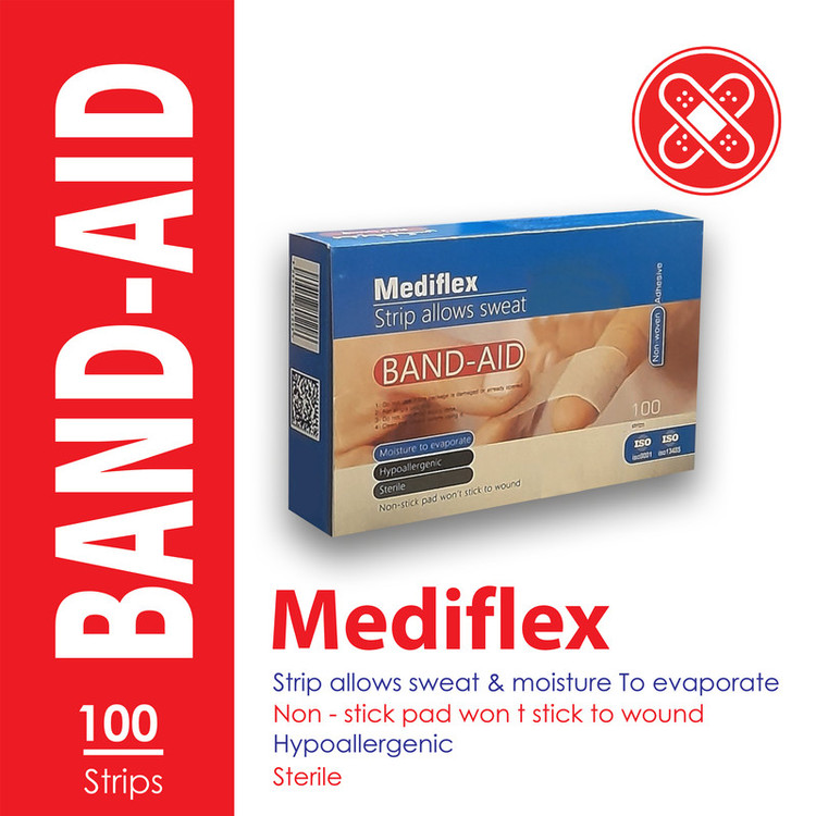 چسب زخم مدیفلکس مدل Aid100-20 بیست بسته 100 عددی