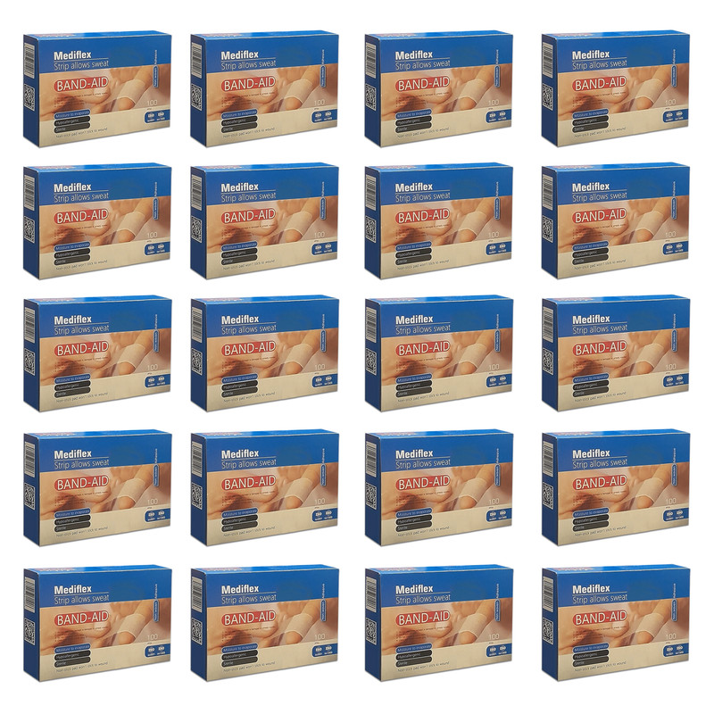 چسب زخم مدیفلکس مدل Aid100-20 بیست بسته 100 عددی
