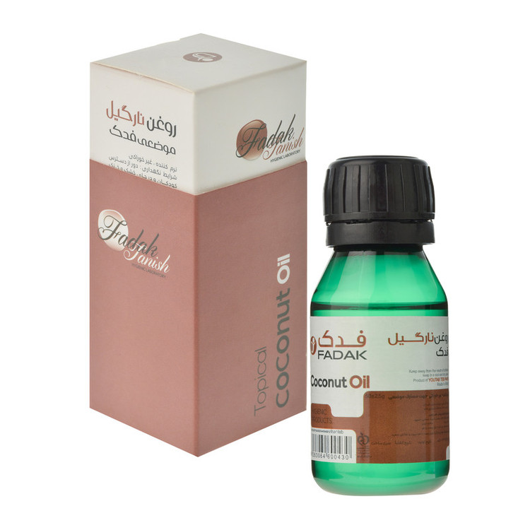 روغن نارگیل فدک تانیش مدل CoCO مناسب برای انواع پوست حجم 50 میلی لیتر