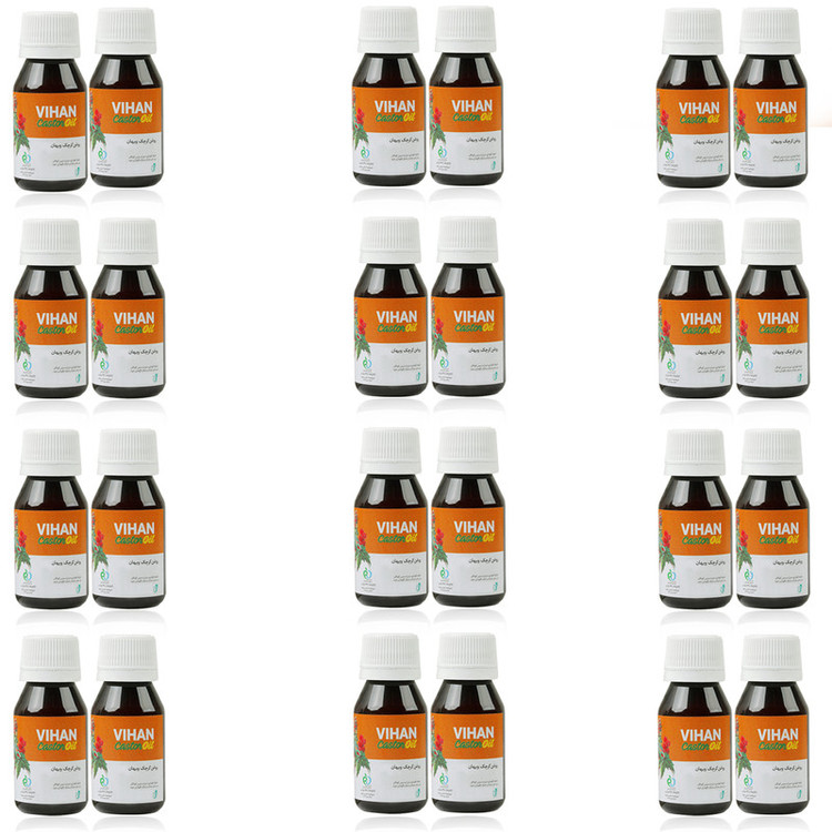 روغن کرچک ویهان کد Castor24 حجم 40 میلی لیتر مجموعه 24 عددی