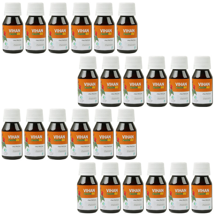 روغن کرچک ویهان کد Castor24 حجم 40 میلی لیتر مجموعه 24 عددی