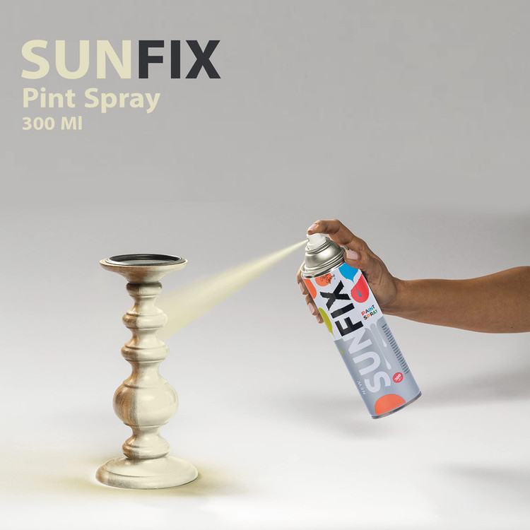 اسپری رنگ کرم براق سانفیکس کد Shine-C-300 حجم 300 میلی لیتر مجموعه 3 عددی