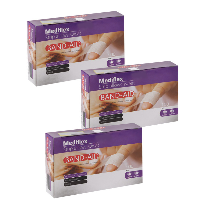 چسب زخم مدیفلکس مدل Aid03 سه بسته 100 عددی