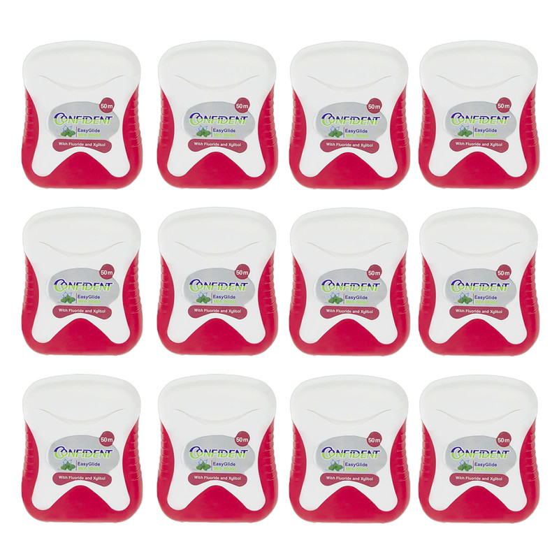 نخ دندان کانفیدنت مدل EASY GLIDE مجموعه 12 عددی