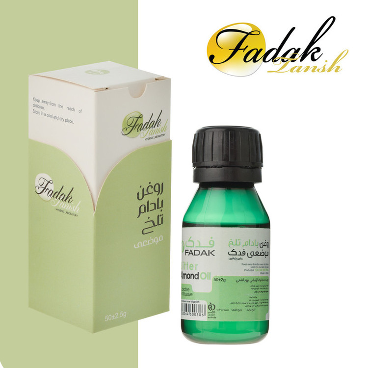 روغن بادام تلخ فدک تانیش مدل Almond-Bit مناسب برای انواع پوست حجم 50 میلی لیتر