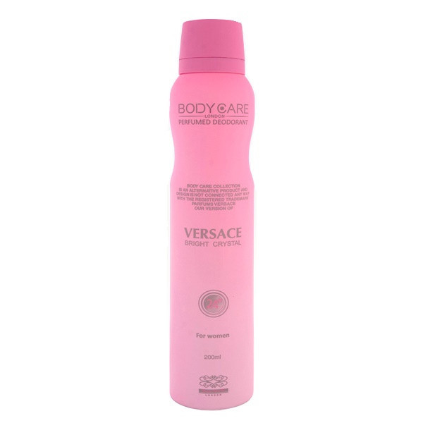 اسپری خوشبو کننده بدن زنانه بادی کر مدل Versace Bright Crystal حجم 200 میلی لیتر