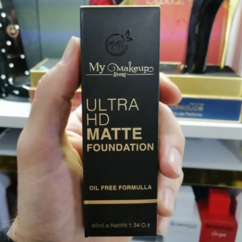 کرم پودر مایع مای میکاپ استوری مدل Ultra HD شماره MF08 مناسب انواع پوست حجم 40 میلیلیتر