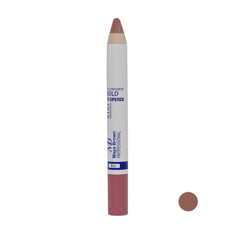 رژ لب مدادی مایا براون مدل 712