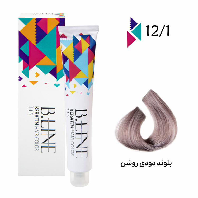 رنگ مو بی لاین شماره 8.1 حجم 100 میلی لیتر رنگ بلوند دودی روشن