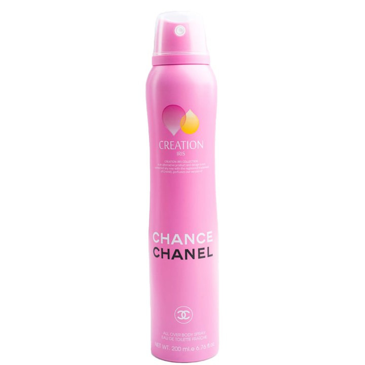 اسپری بدن زنانه کریشن آیریس مدل Chanel Chance حجم 200 میلی لیتر