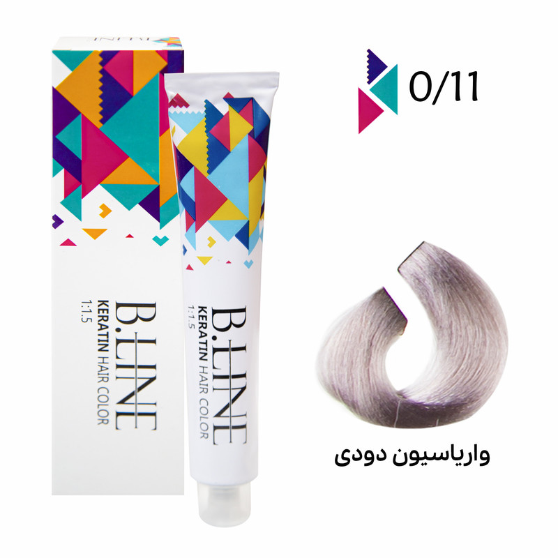 رنگ مو بی لاین شماره 0.11 حجم 100 میلی لیتر رنگ واریاسیون دودی