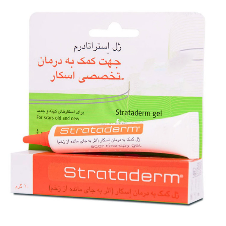 ژل درمان اسکار استراتادرم 5 گرم رفع خارش، نرمکننده و صافکننده زخمهای برآمده، کاهش قرمزی و جلوگیری از زخم غیرطبیعی