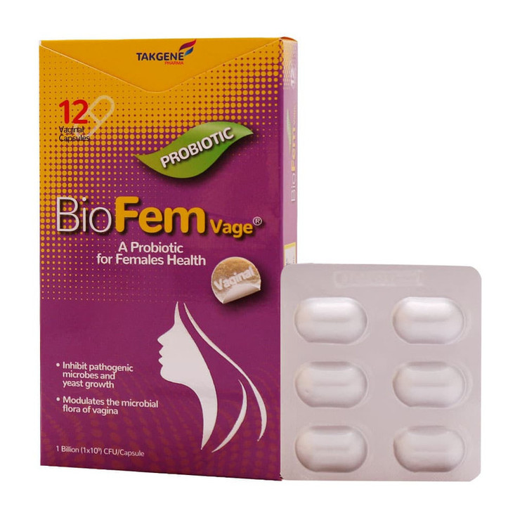 کپسول بایوفم واژ داروسازی تک ژن فارما - 10 میلی گرم بسته 12 عددی