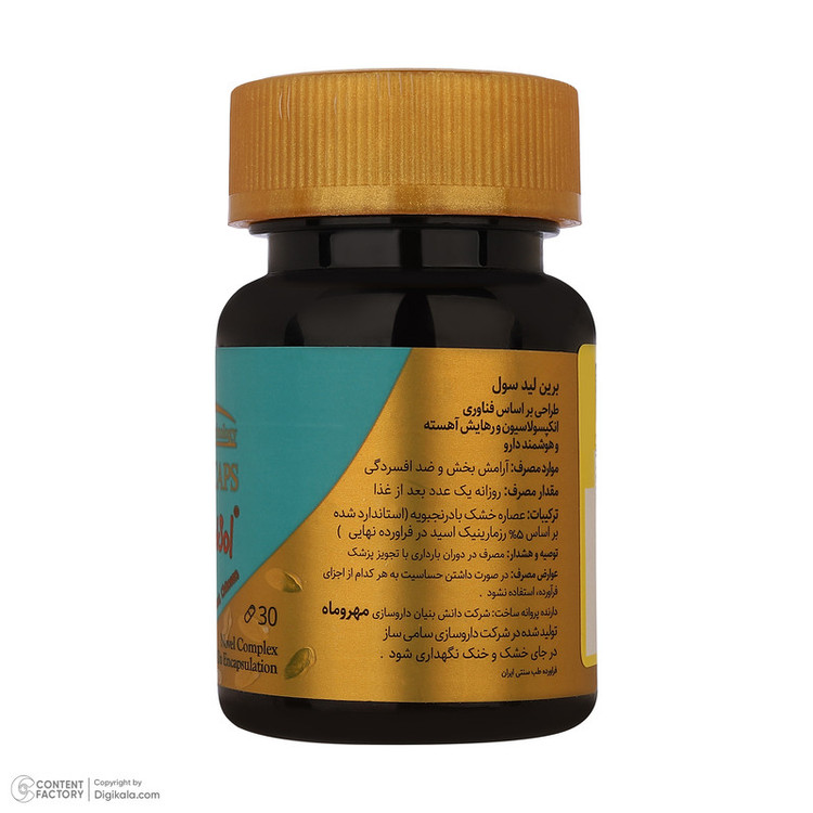 کپسول برین لیدسول داروسازی مهر و ماه - بسته 30 عددی